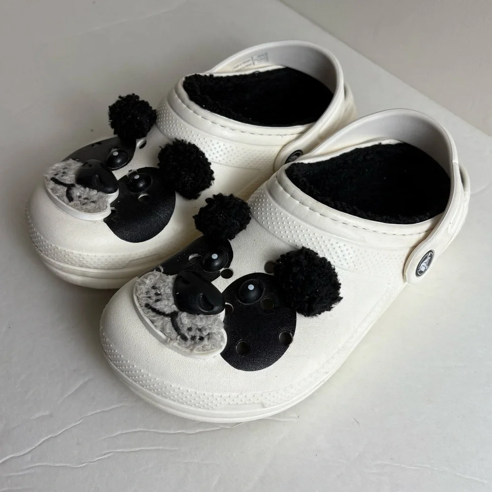 Crocs Classic Lined I Am Panda Bear Toddler Clogs J 3